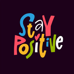 Embrace positivity with this vibrant typography design that radiates cheerfulness
