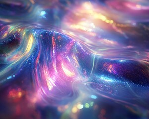 Iridescent Liquid Fantasy Texture