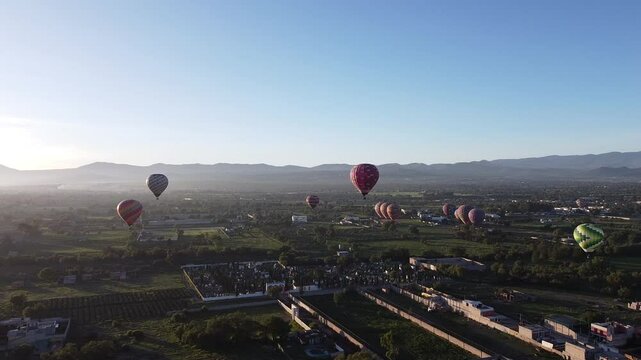 Teotihuacan Globos Pante&oacute;n Video Aereo 
