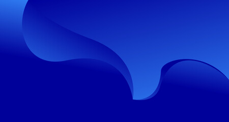 Blue waves background vector. Fluid gradient shapes composition. Futuristic design concept. Trendy color art.	
