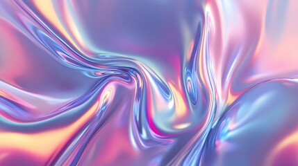 Iridescent Liquid Abstract Art