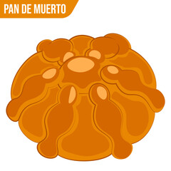 Bread of the Dead - Pan de Muerto Isolated 