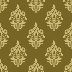 Damask silk victorian Baroque pattern illustration design for wrapping, fabric, silk, scarf Classical luxury royal Vintage, paisley elements ornament seamless texture for wallpapers Motifs African
