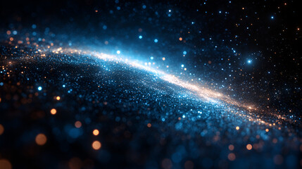 Obraz premium A mesmerizing view of a swirling galaxy filled with bright stars and vibrant cosmic dust in the vastness of space