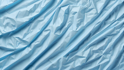Obraz premium blank light blue paper crumpled and creased paper poster texture background