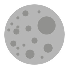 full moon design element, moon element