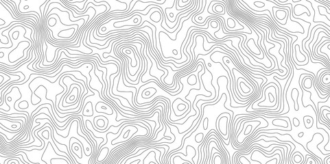 Topographic map background geographic line map with elevation assignments. Modern design with White background with topographic wavy pattern design.paper texture Imitation of a geographical map shades
