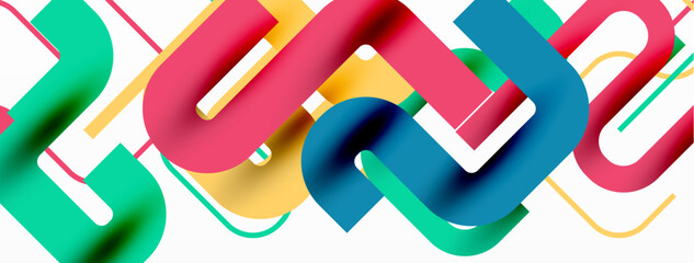 Abstract background curvy lines, minimal geometric design template