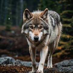 Fototapeta premium alaskan wolf generative ai