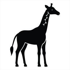 Giraffe silhouette vector
