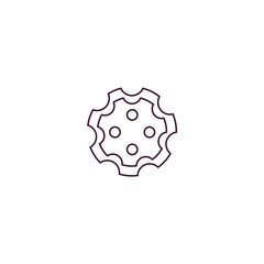 chamber outline icon. Linear vector from army and military concept. Thin line chamber icon isolated on white background