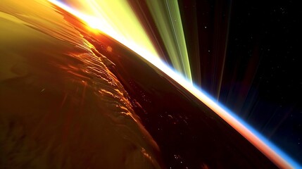 Closeup of the northern lights spectral glow as it dances in an aurora arc across the sky blending cosmic lights with earthly shadows