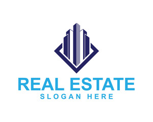 Modern real estate business logo design, roof and house logo icon, vector illustration, construction architecture building, estate, apartment, realtor, property, commercial, residential, corporate