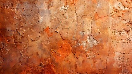 Fototapeta premium Warm Rustic Terracotta Texture Great for Artisan Goods Mockup Background Concept