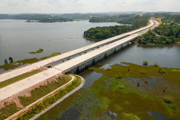 Construction of the ring road around Sao Paulo city, Brazil