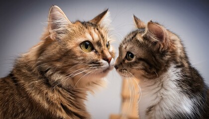 portrait of a cat  animal, pet, kitten, feline, cute,