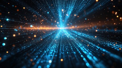 Obraz premium Futuristic Digital Background for Tech Processes and AI Concepts