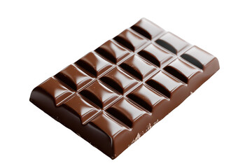 Obraz premium Whole chocolate bar on transparent background