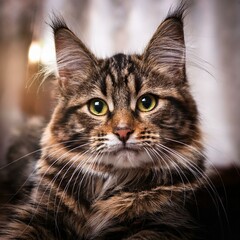 Fototapeta premium portrait of a cat animal, pet, kitten, feline, cute,