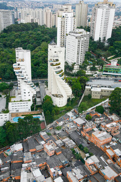 View of inequality in Sao Paulo, Brazil