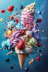 Delicious Ice Cream Explosion