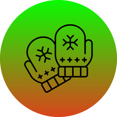 Winter Gloves Icon