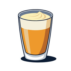 Delicious Eggnog Festive Drink Vector Illustration