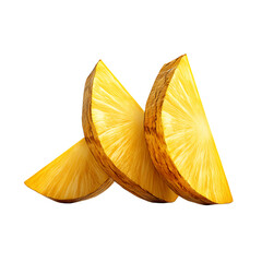 Fresh pineapple slices on a vibrant background, perfect for tropical, healthy, and refreshing culinary themes.