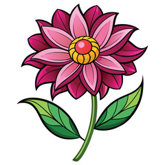 flower cartoon illustration