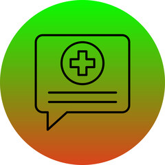 Obraz premium Medical App Icon