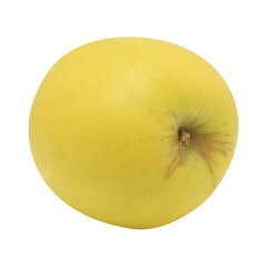 Yellow apple isolated on transparent background. Png