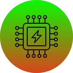 Fototapeta premium Microchip Icon