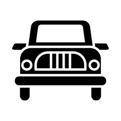 Taxi glyph icon