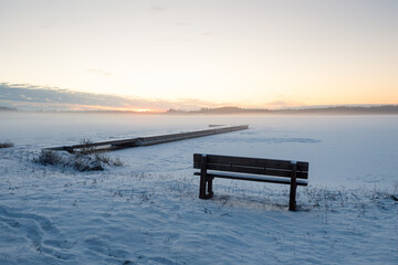 Old Bench By The Pier