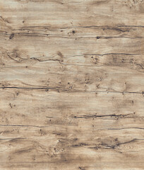 Natural wood texture background, coffee-coloured surface with cracks and knots, used for furniture plywood and ceramic flooring tile designs, wavy and bumpy wooden pattern in high resolution