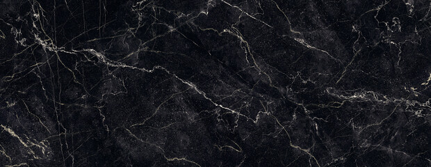 Royal black marble background with golden veins, a natural texture pattern used for interior decoration, luxury granite design for ceramic tiles