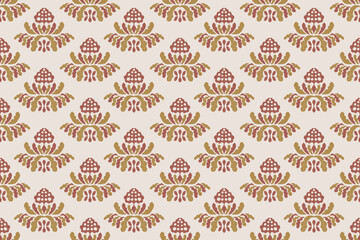 Motifs Ikat floral paisley embroidery floral. ikat ethnic Saree Sarong oriental pattern traditional.Ikat embroidery style abstract embroidery design for texture,fabric,clothing,wrapping,decoration