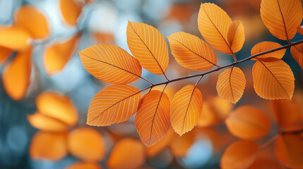 autumn leaves background in a sunny day