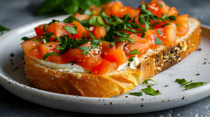 Fancy Caviar Toast Botanical Paradise Studio