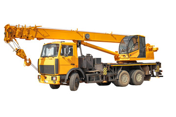 Workers prepare for a busy day ahead as a vibrant yellow crane stands tall at the construction site, set to elevate materials with precision.