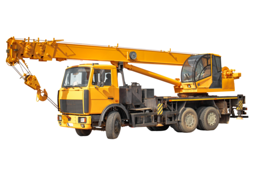 Workers prepare for a busy day ahead as a vibrant yellow crane stands tall at the construction site, set to elevate materials with precision.