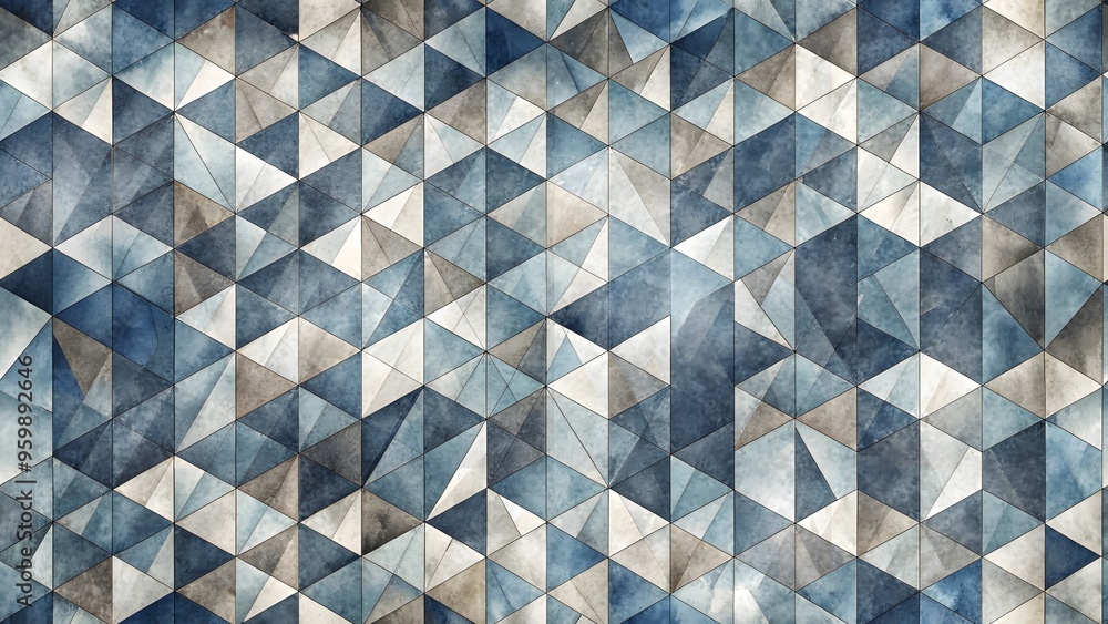 Poster abstract geometric background with grey and white color tone triangle shapes. abstract shapes backgr