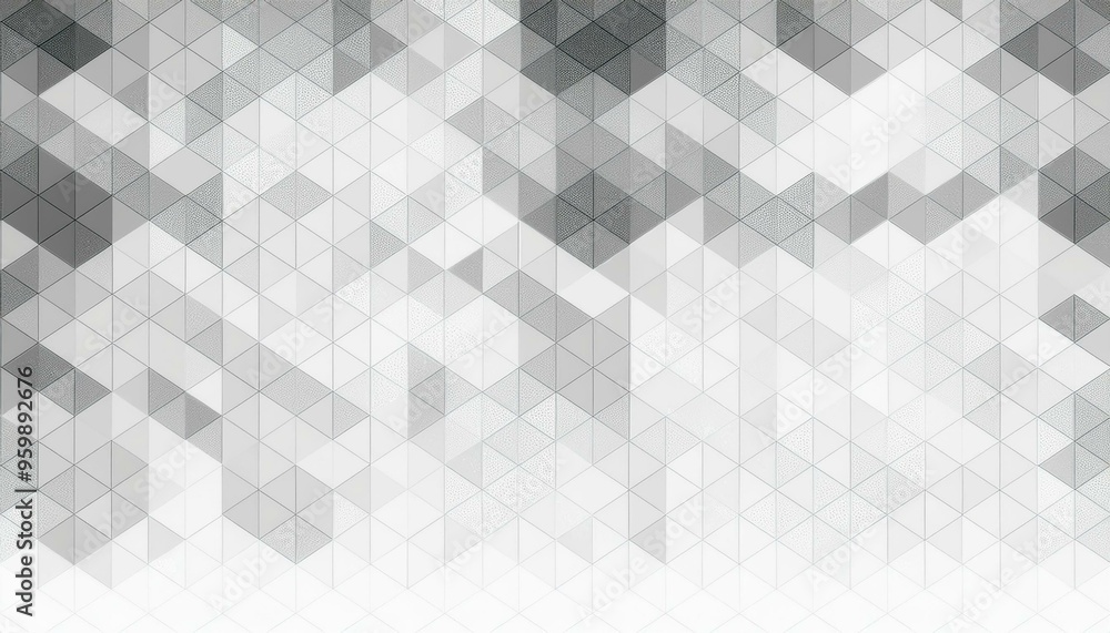 Poster abstract geometric background with grey and white color tone triangle shapes. abstract shapes backgr