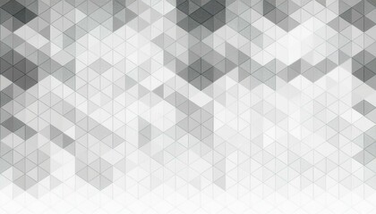 Fototapeta premium Abstract geometric background with grey and white color tone triangle shapes. Abstract shapes background, black and white color tones, vintage texture design, geometric angled lines, and pattern. 