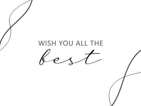 Wish you all the best card abstract