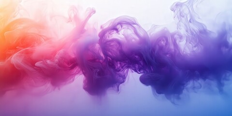 Fototapeta premium Acrylic Ink Cloud Swirling in Water Dreamy Abstract Effect