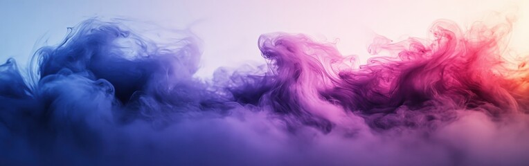 Fototapeta premium Acrylic Ink Cloud Swirling in Water Dreamy Abstract Effect