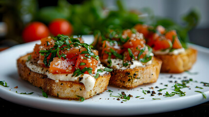 Fancy Caviar Toast Crystal Clear Environment