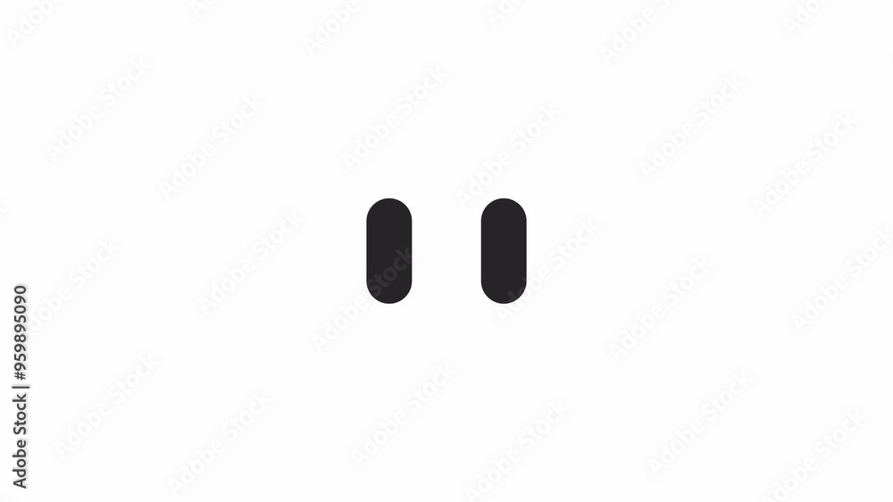 Poster dot transmission between bars loading animation black and white. app data reload animated element mo