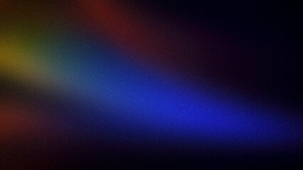 A grainy 4K gradient background blending vibrant shades of blue, yellow, red, and black, perfect for modern, abstract, and creative design projects